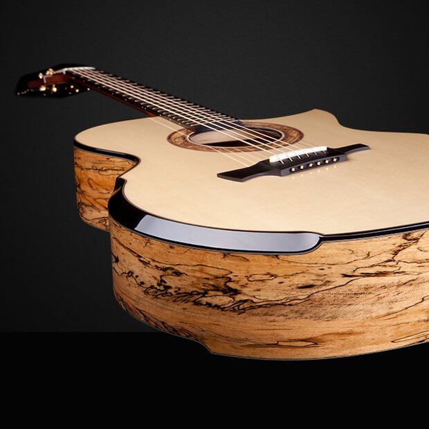Greenfield acoustic Guitar model G4 fanned fret Manchinga